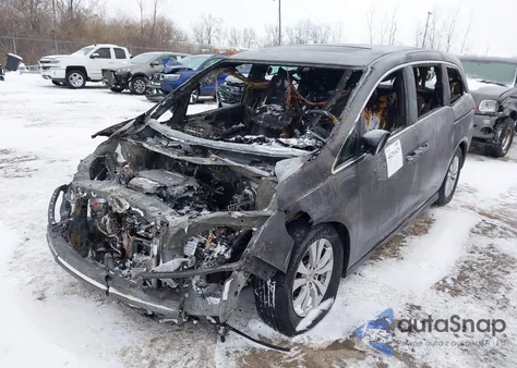 2016 Honda Odyssey Ex-L z USA, uszkodzony, nr VIN 5FNRL5H64GB067457